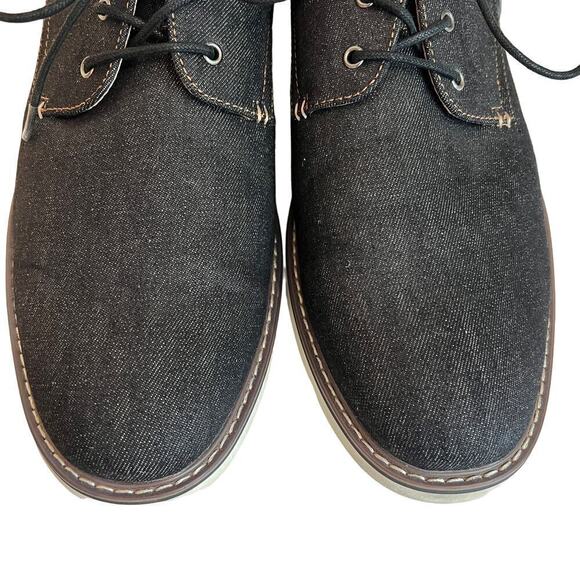 Madden M-Dynamo Black Denim/Leather Oxford Lace Up Derby Shoes Size 12 WM910287 main image 5